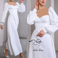 مدل لباس مجلسی زنانه سفید