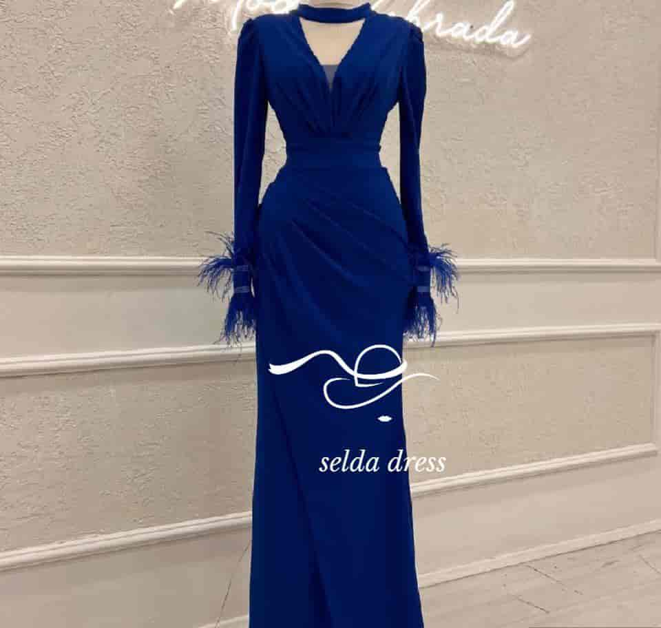 مدل لباس مجلسی آبی خوشگل