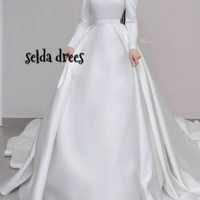 خرید لباس عروس ترکیه ساتن