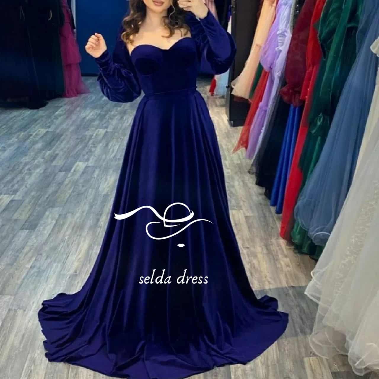 لباس مجلسی یقه دلبری شیک و جدید