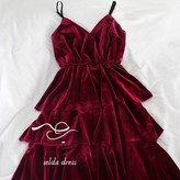 لباس مجلسی مخمل چین دار