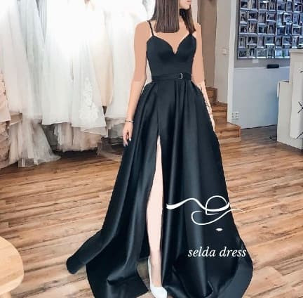 لباس مجلسی عروسکی ساتن آمریکایی