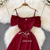 پیراهن کوتاه ساده کرپ