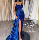 مدل پیراهن پولک دنباله دار