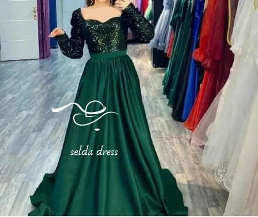 مدل لباس مجلسی ماکسی پفی