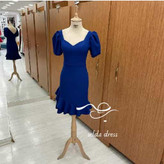 لباس مجلسی آبی کاربنی