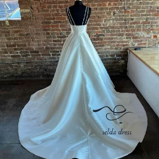 لباس عروس ساتن شیک و جدید ۱۴۰۲