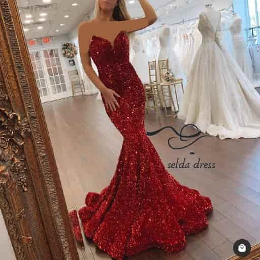 مدل لباس مجلسی مدل ماهی دکلته اروپایی