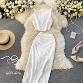 خرید تاپ و دامن شیک جدید کرپ ساده