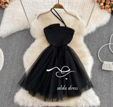 مدل لباس مجلسی کوتاه کرپ و تور