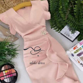 مدل جدید لباس مجلسی کوتاه و مینی صورتی