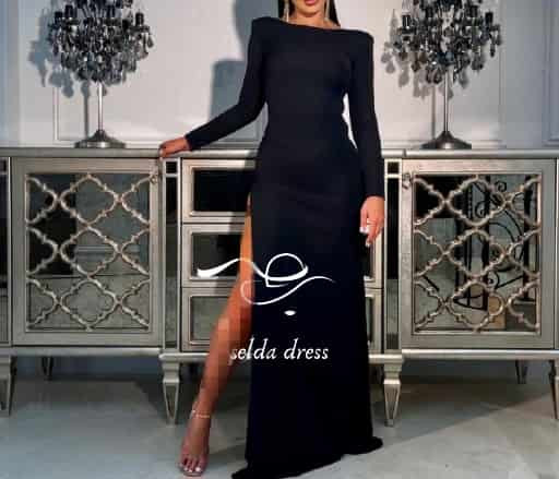 مدل جدید لباس مجلسی پوشیده مشکی