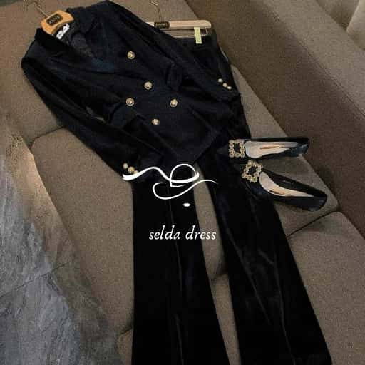 مدل کت و شلوار مخمل استر دار