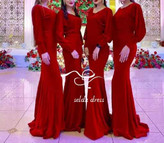 مدل لباس مجلسی پوشیده شیک قرمز