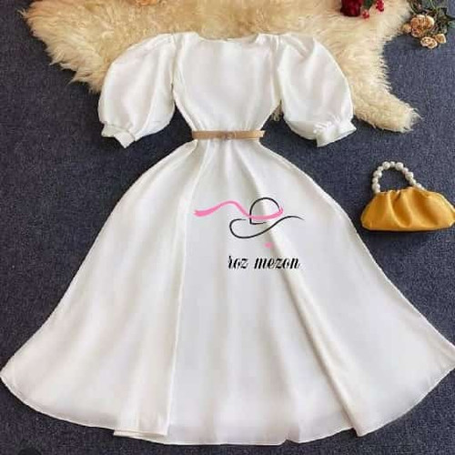 لباس مجلسی کوتاه سفید