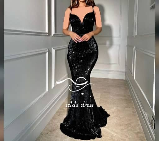 لباس مجلسی پولکی بلند شیک