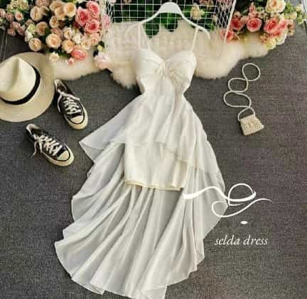 لباس مجلسی کوتاه سفید زنانه