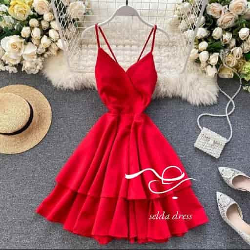 مدل لباس مجلسی کوتاه کرپ