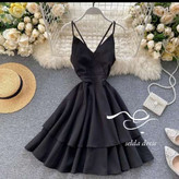 خرید لباس مجلسی چین دار مشکی