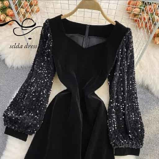 خرید لباس مجلسی سایزبزرگ مخمل