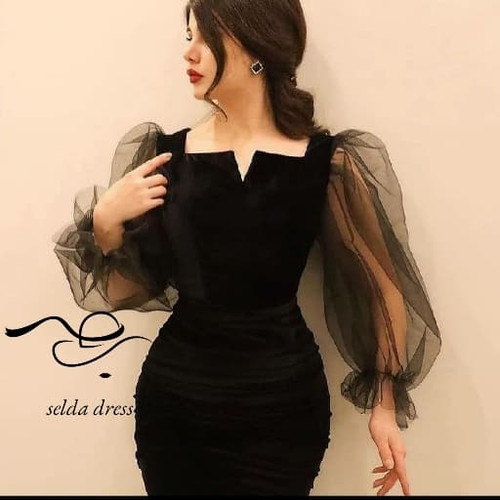 لباس مجلسی مخمل پوشیده