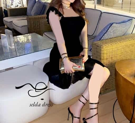 مدل پیراهن مجلسی کوتاه کرپ