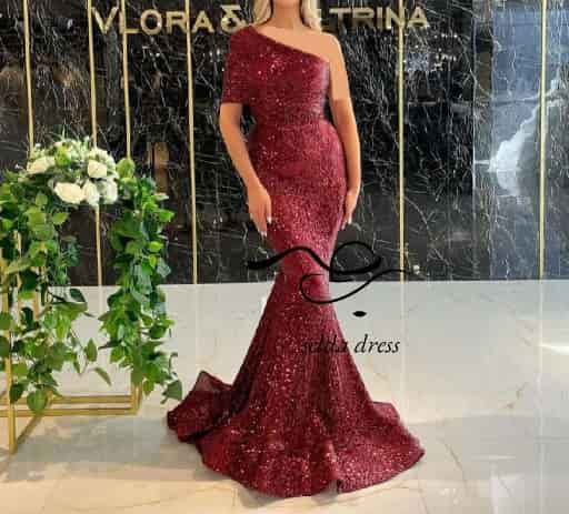 لباس مجلسی یقه رومی پوشیده