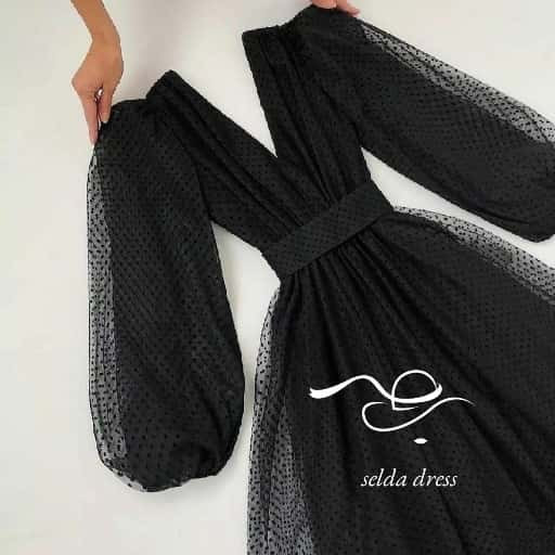 مدل لباس مجلسی توری پوشیده