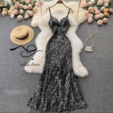 مدل لباس مجلسی ماکسی بنددار