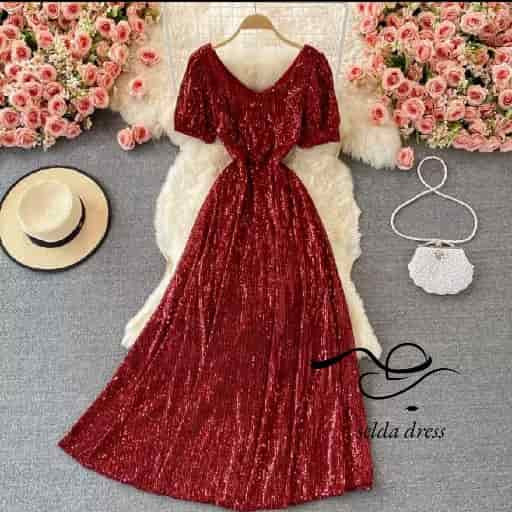 مدل لباس مجلسی پولکی فون