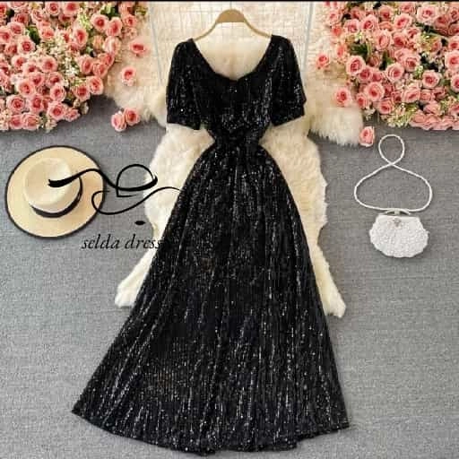 خرید لباس مجلسی پولکی عروسکی