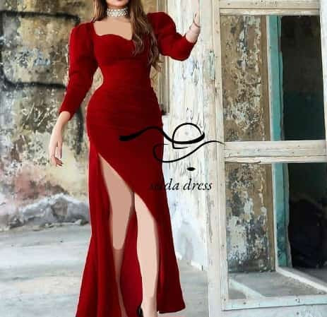 مدل پیراهن مخمل بلند خوشگل