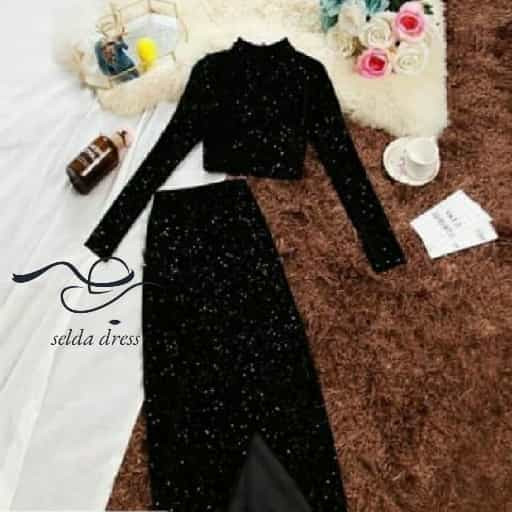 لباس مجلسی لمه شاین دار