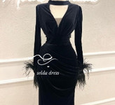 مدل لباس مجلسی مخملی شیک