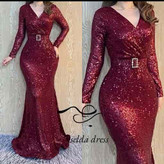 مدل پیراهن مجلسی پوشیده ترک شاین دار