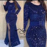 مدل لباس شب پوشیده پولکی