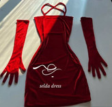 مدل لباس مجلسی مخمل کوتاه ترک