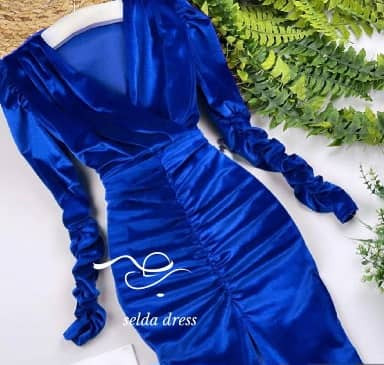 مدل لباس مجلسی مینی مخملی