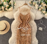 مدل لباس مجلسی طلایی شیک