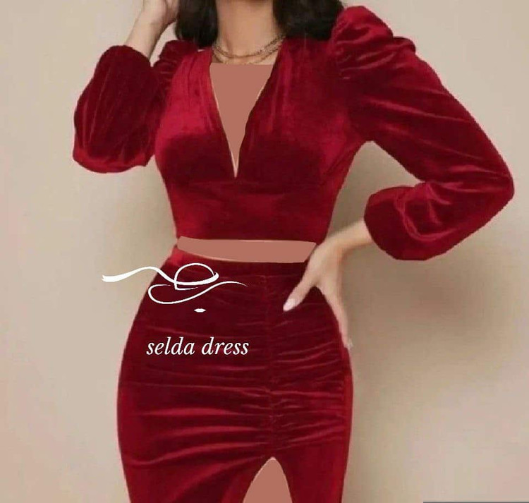 لباس مخمل ترک جدید