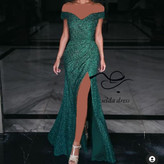 مدل لباس مجلسی پولکی شاین دار