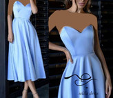 مدل لباس مجلسی دکلته ساتن