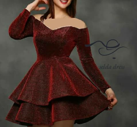 مدل لباس مجلسی عروسکی دخترانه لمه