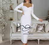 خرید پیراهن مجلسی سفید ترند