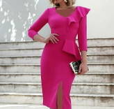 خرید لباس مجلسی مینی سرخابی