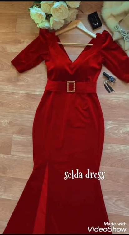 خرید پیراهن مخمل بلند دخترانه