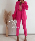 کت و شلوار مجلسی سرخابی زنانه