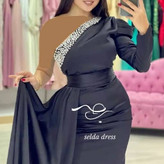 خرید لباس مجلسی ساتن ماکسی لاکچری