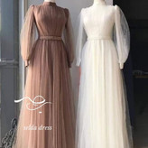 خرید لباس مجلسی پوشیده زنانه و دخترانه تور