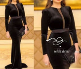 مدل لباس مجلسی مخمل پوشیده